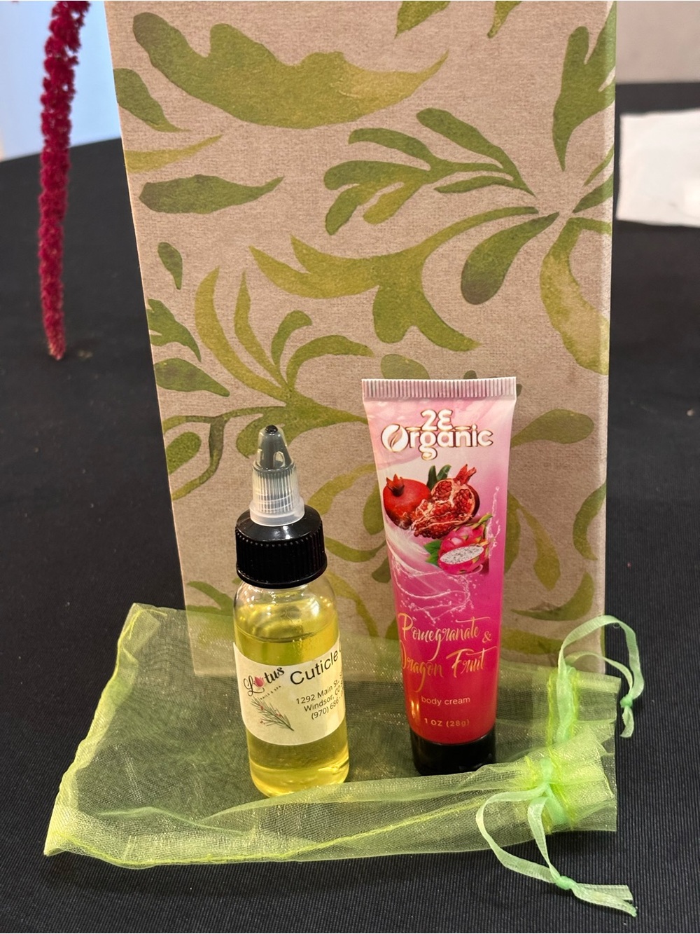 Pomegranate & Dragon Fruit Body Cream with Cuticle Oil - Pink & Yellow Duo - Picture 6 of 13
